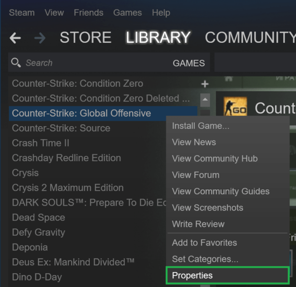 how to setup launch options for cs:go